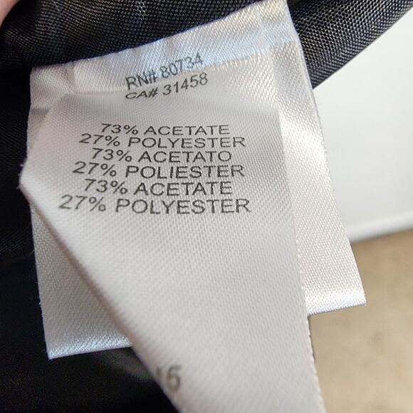 Dorothee Bis Pleated Skirt Size 8 Black Velvet Trim Acanthus A-line Whimsigoth - Picture 11 of 11